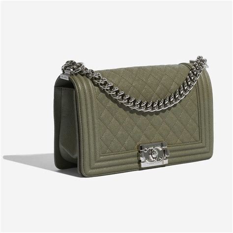 chanel boy khaki